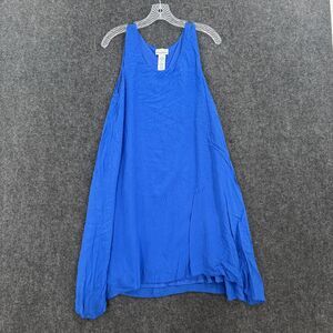 Tommy Bahama Dress Women's XS Blue Hi Low Tank Trapeze Swing Lined Casual Beach